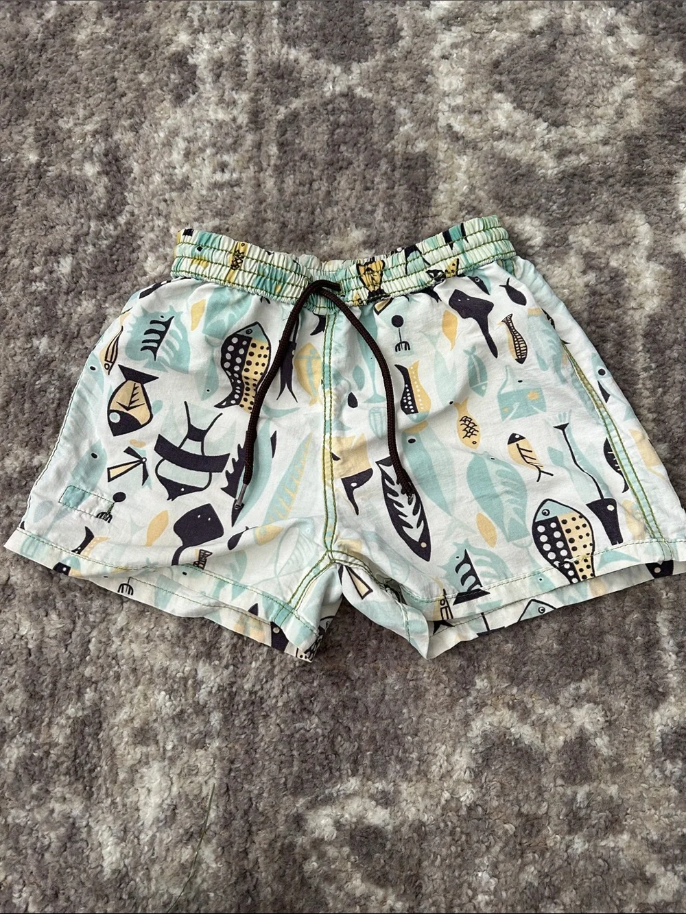 Patagonia Kids Fish Pattern Shorts
